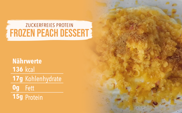 Frozen Peach Dessert
