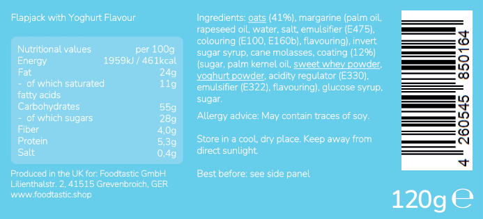 Foodtastic Power Cake 120g Yoghurt