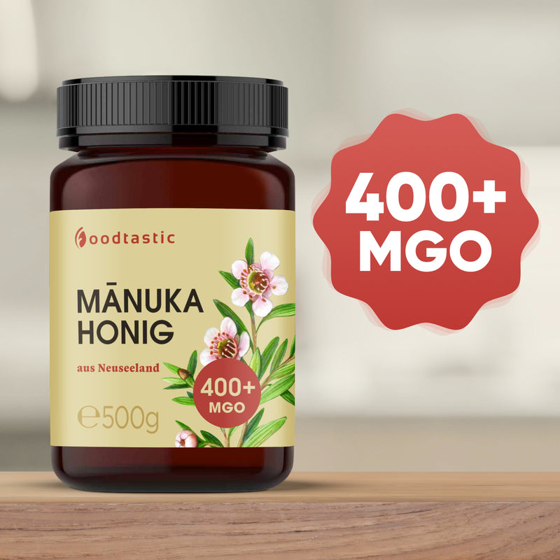 Foodtastic Manuka Honig MGO 400+ 500g