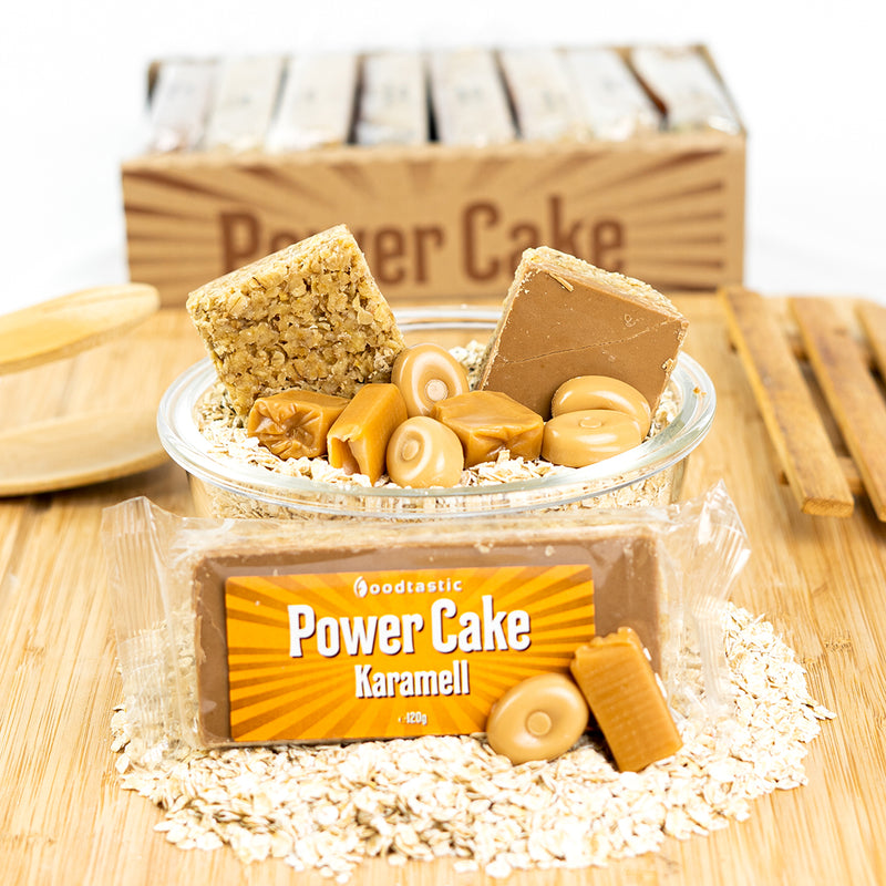 Foodtastic Power Cake 120g Karamell