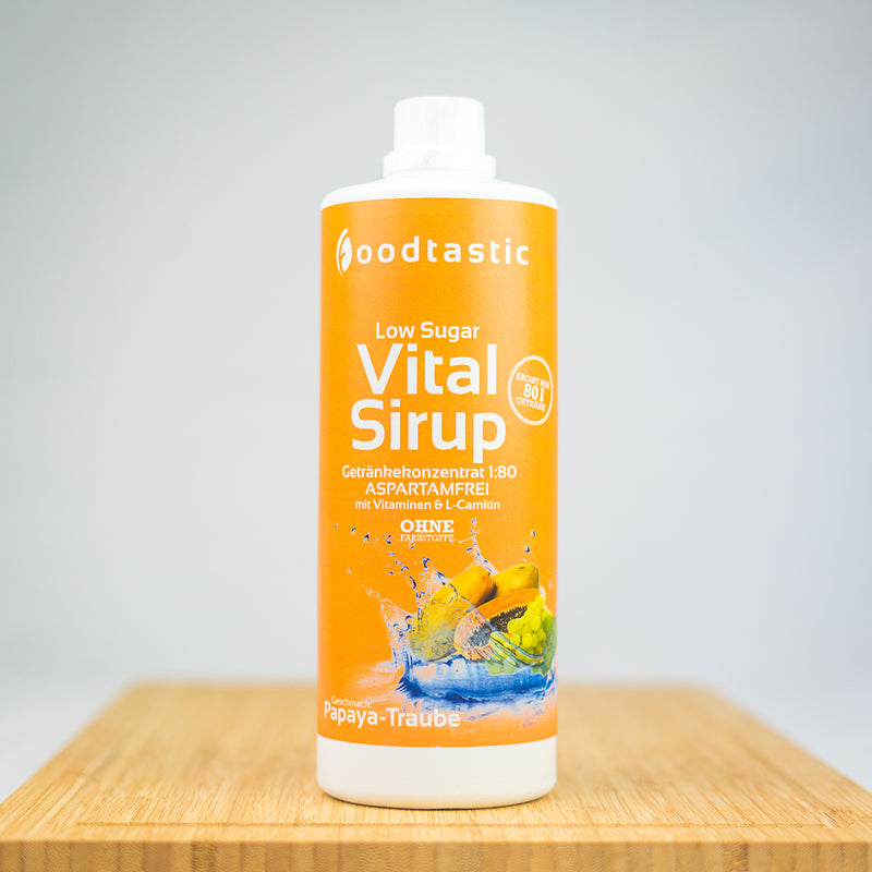 Foodtastic Vital Sirup - Papaya-Traube