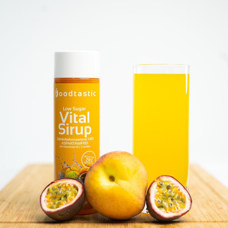 Foodtastic Vital Sirup - Pfirsich-Maracuja