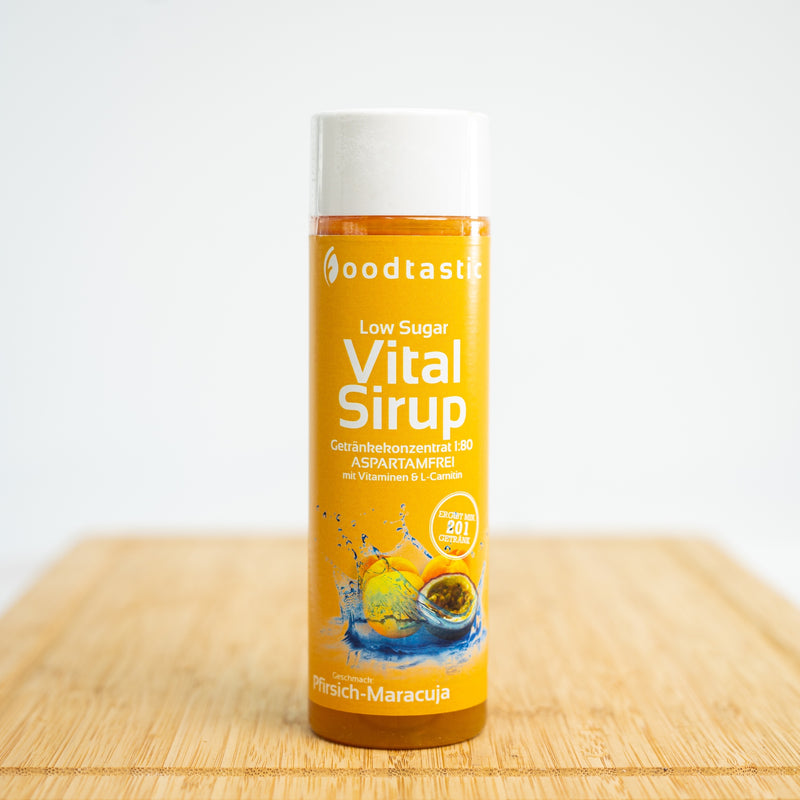 Foodtastic Vital Sirup - Pfirsich-Maracuja