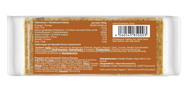 Foodtastic Power Cake 120g Mandel-Kirsch - Foodtastic Shop
