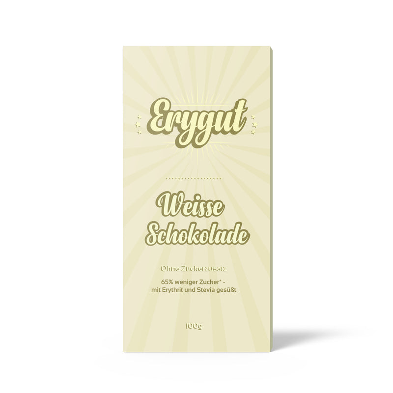 Foodtastic Erythrit Weisse Tafelschokolade