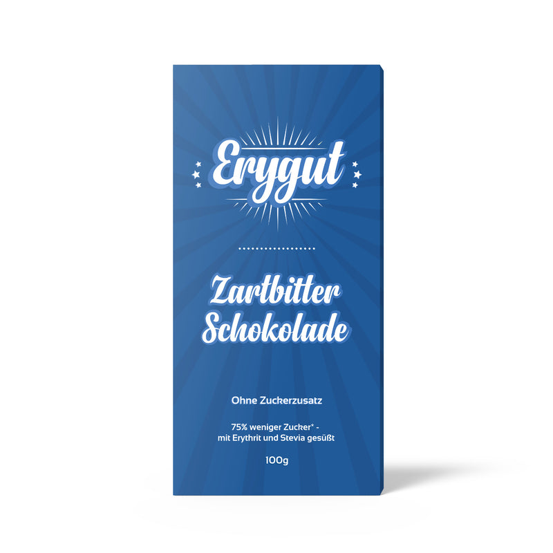 Foodtastic Erythrit Zartbitter Tafelschokolade